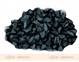 Каменная крошка «ЗЛАТОЛИТ черный» фракция 30-50мм./мешок 40кг.